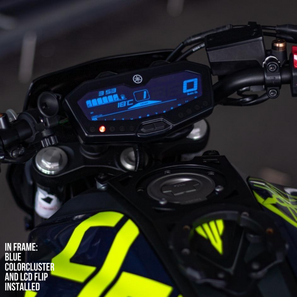 Pre Cut LCD Flip Yamaha Fz07 MT07 Dark Mode ColorClusterz